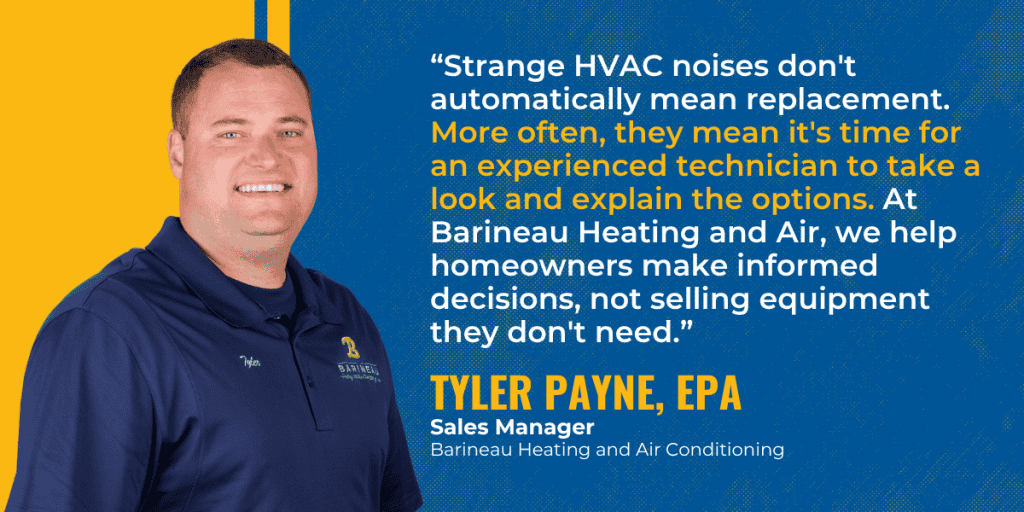 6 AC Unit Noises and What They Mean | Barineau Heating and Air Conditioning