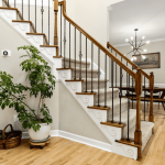 Staircase in a two-story home