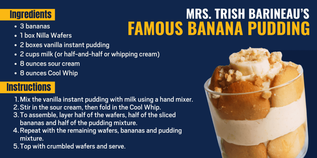 Holiday Hosting Tips Banana Pudding Recipe